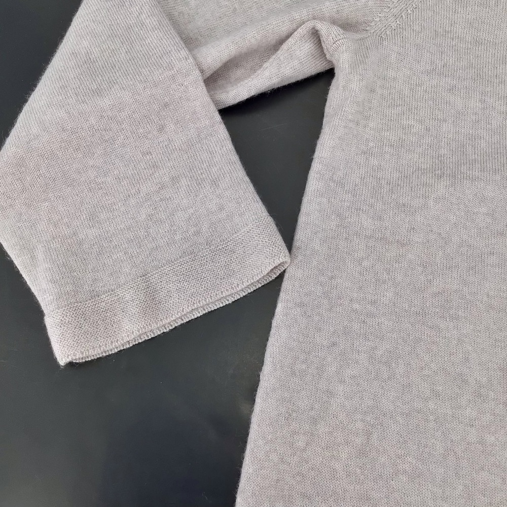 Eileen Fisher Oat Bateau Pullover Sweater Tunic 100% Merino Wool Size Medium - Picture 14 of 15